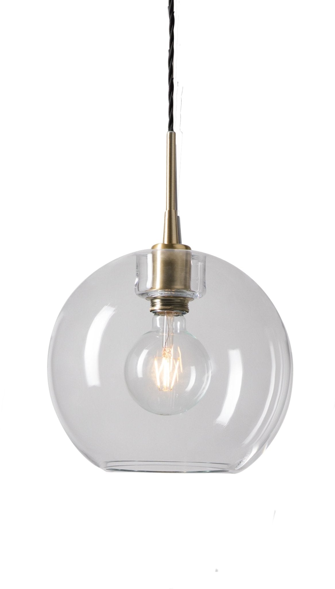 Suspension en verre et laiton 26 cm Gloria - Belid - The Cool Republic
