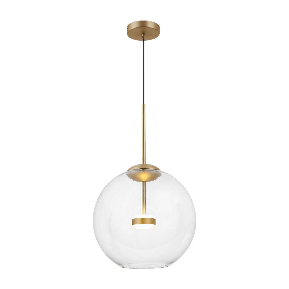 Suspension en verre et métal mat doré Cometa - Maytoni - The Cool Republic