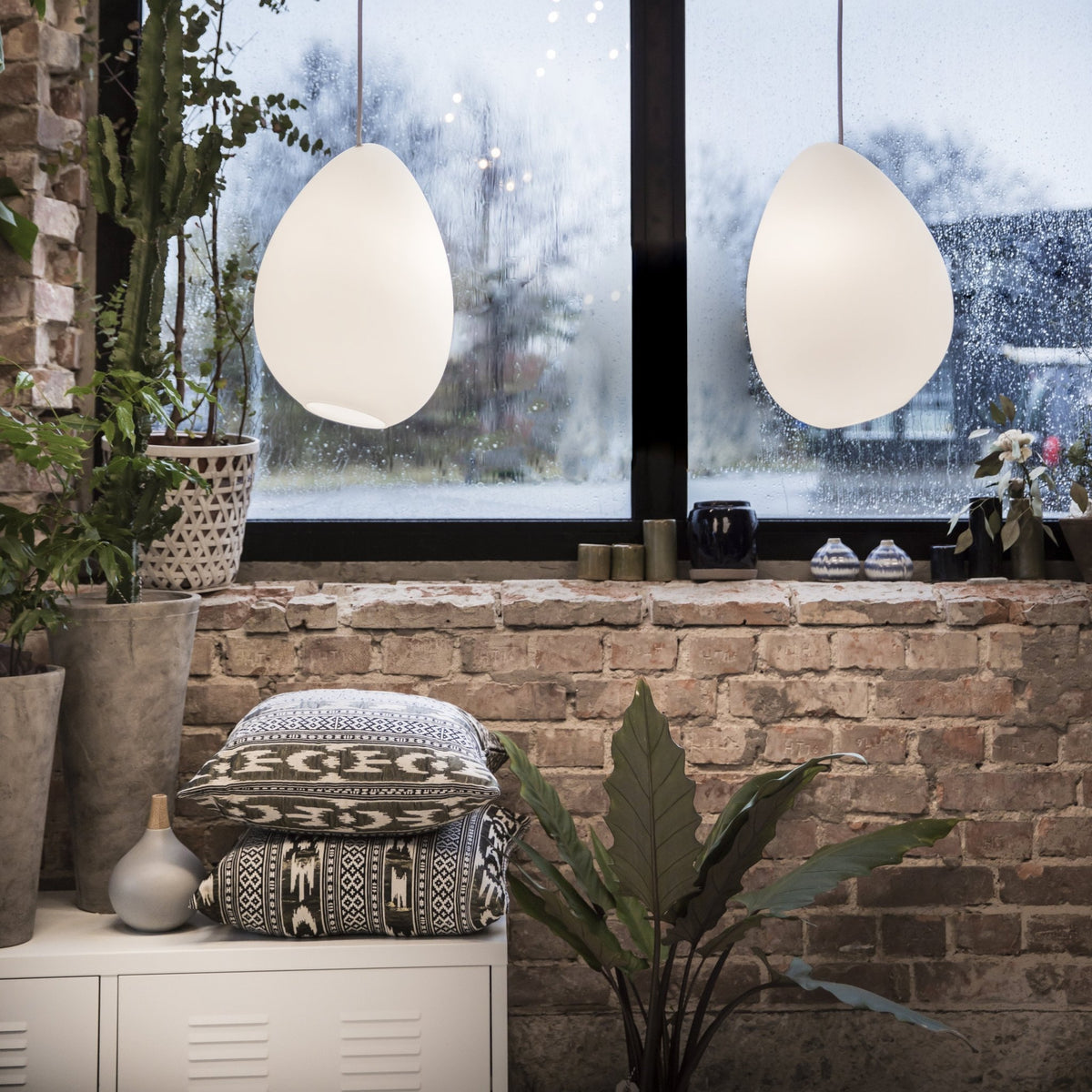 Suspension en verre fumé transparent Ocean - Belid - The Cool Republic