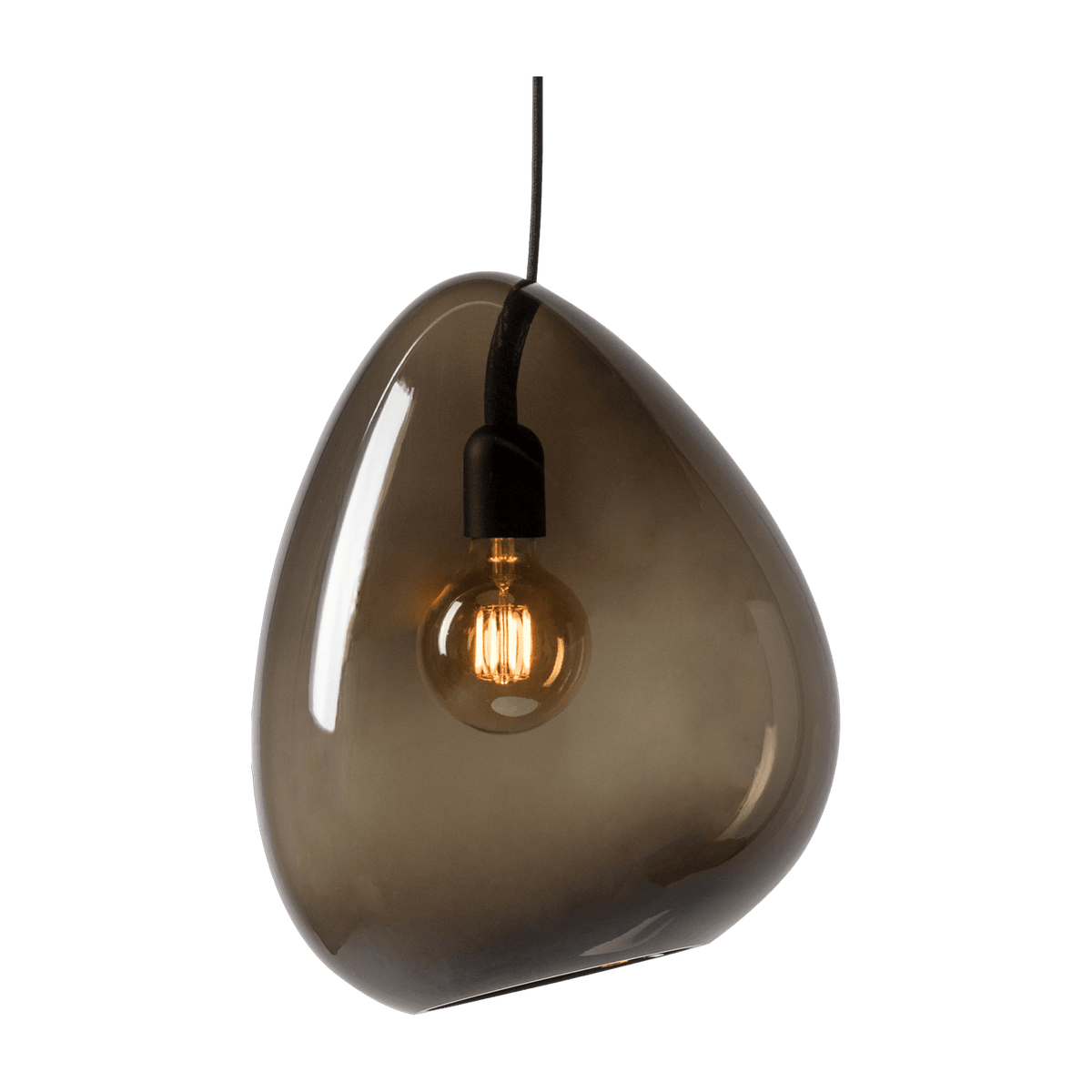 Suspension en verre fumé transparent Ocean - Belid - The Cool Republic
