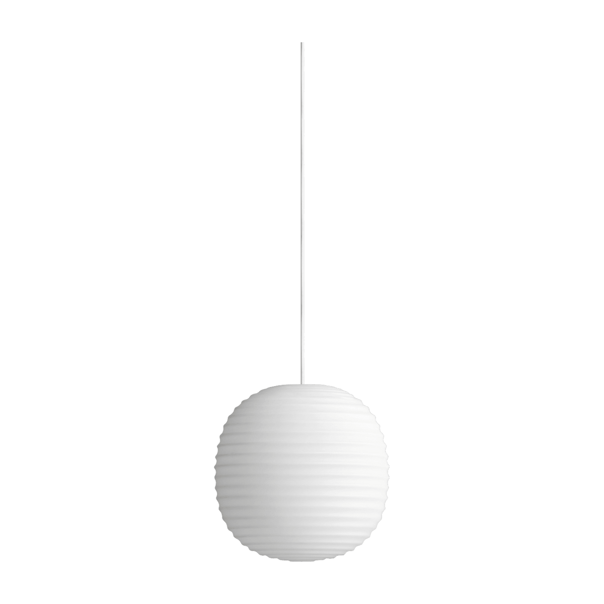 Suspension en verre givré blanc 20 cm Lantern - New Works - The Cool Republic