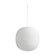 Suspension en verre givré blanc 40 cm Lantern - New Works - The Cool Republic