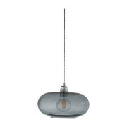 Suspension en verre gris fumé 29 cm Horizon - Ebb & Flow - The Cool Republic