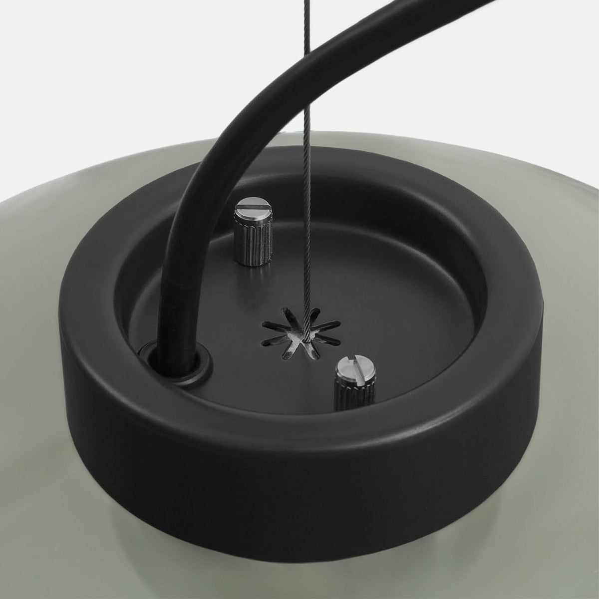 Suspension en verre gris mat Dusk - Hem - The Cool Republic