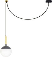 Suspension en verre gris Mine - Faro Barcelona - The Cool Republic