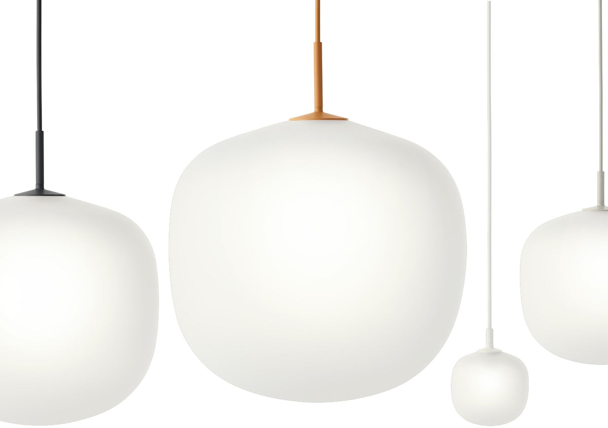 Suspension en verre grise 37 cm Rime - Muuto - The Cool Republic