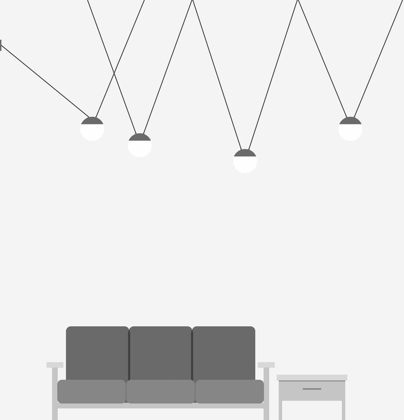 Suspension en verre grise 4L Mine Space - Faro Barcelona - The Cool Republic