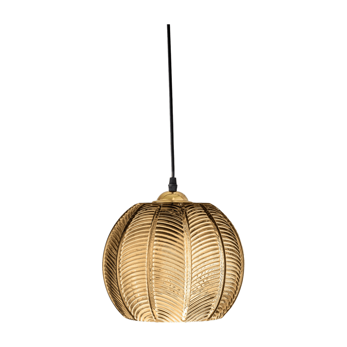 Suspension en verre marron 22 x 20 cm Adar - Bloomingville - The Cool Republic