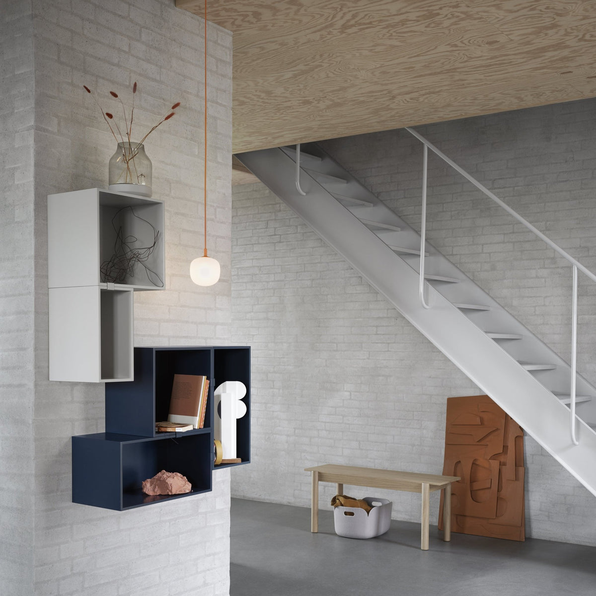 Suspension en verre noire 12 cm Rime - Muuto - The Cool Republic