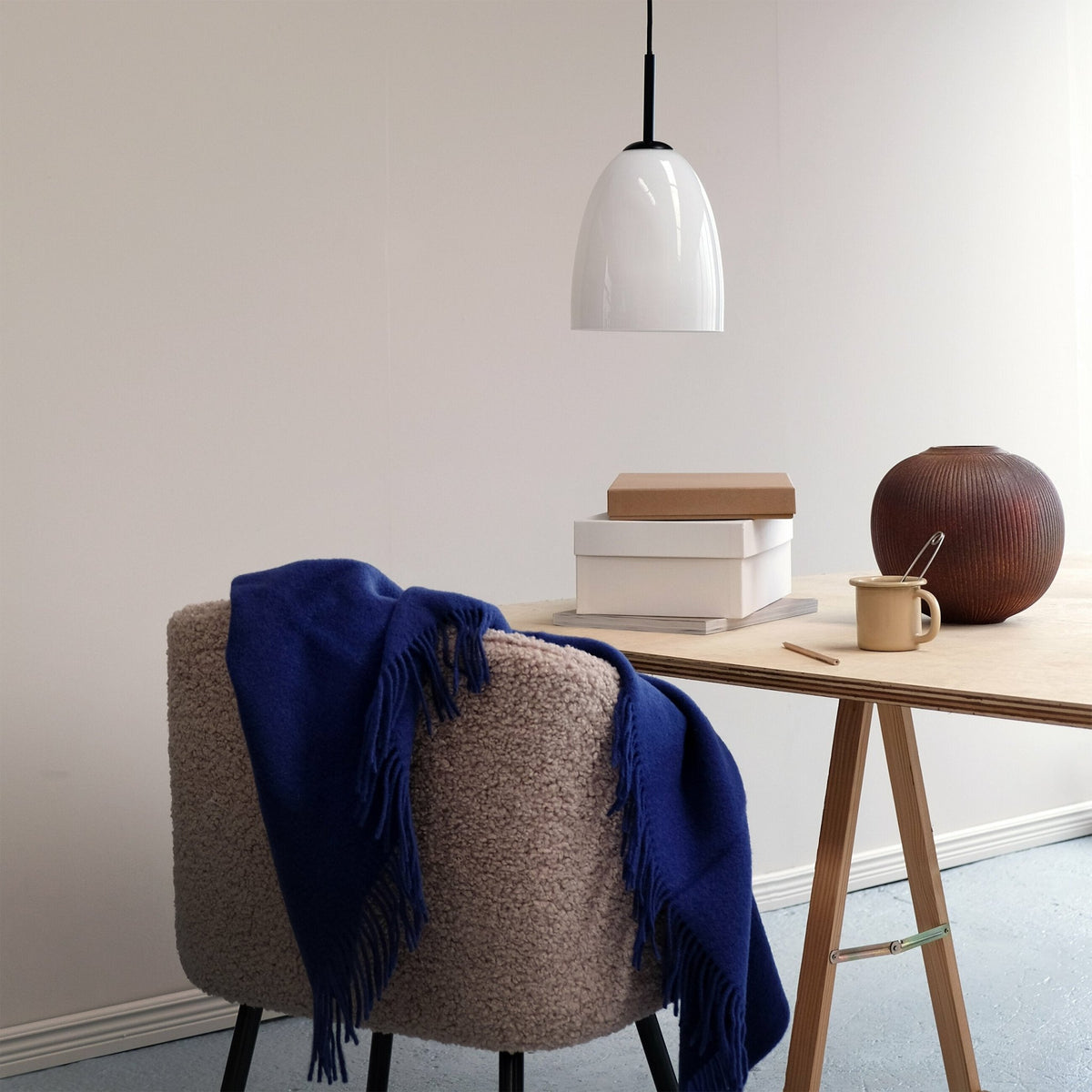 Opal glass suspension 18 cm Jazz - Dyberg Larsen - The Cool Republic