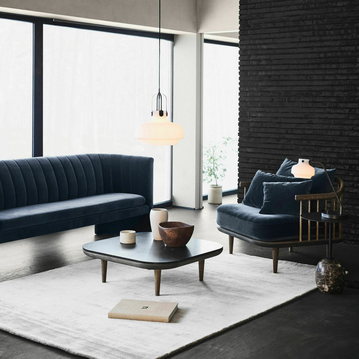 Suspension en verre opale blanc Copenhagen SC7 - &tradition - The Cool Republic