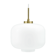 Suspension en verre opale et métal doré 25 cm Arp - Dyberg Larsen - The Cool Republic