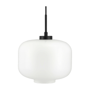 Suspension en verre opale et métal noir 25 cm Arp - Dyberg Larsen - The Cool Republic