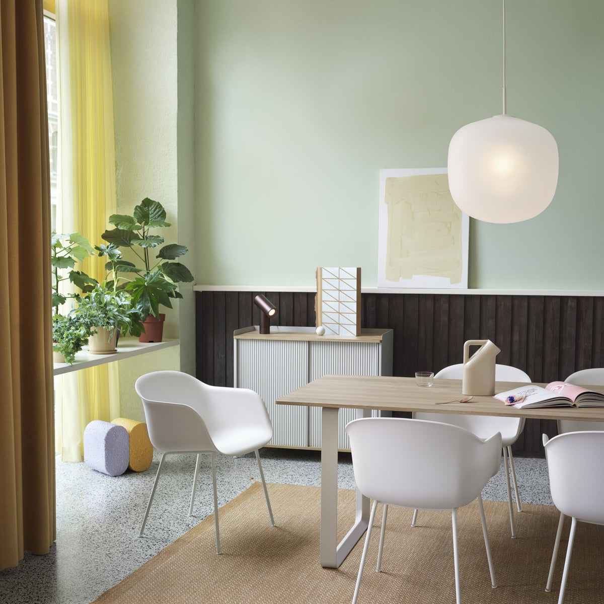 Suspension en verre orange 25 cm Rime - Muuto - The Cool Republic