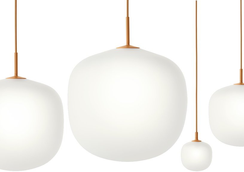Suspension en verre orange 37 cm Rime - Muuto - The Cool Republic