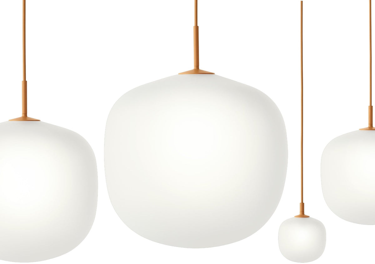 Suspension en verre orange 45 cm Rime - Muuto - The Cool Republic