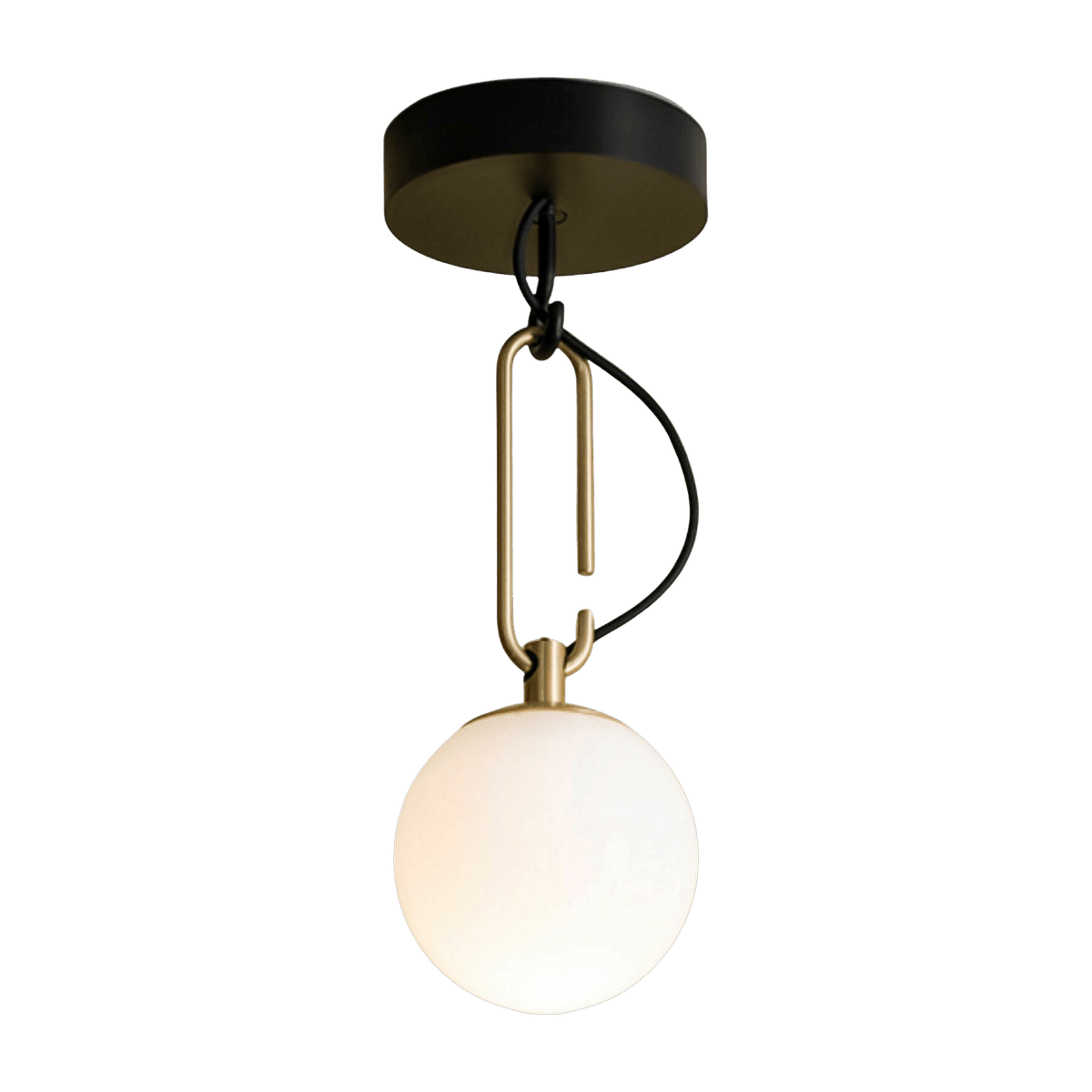Suspension in blown glass and gilded brass NH 14 - Artemide - The Cool Republic