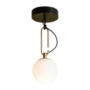 Suspension in blown glass and gilded brass NH 14 - Artemide - The Cool Republic