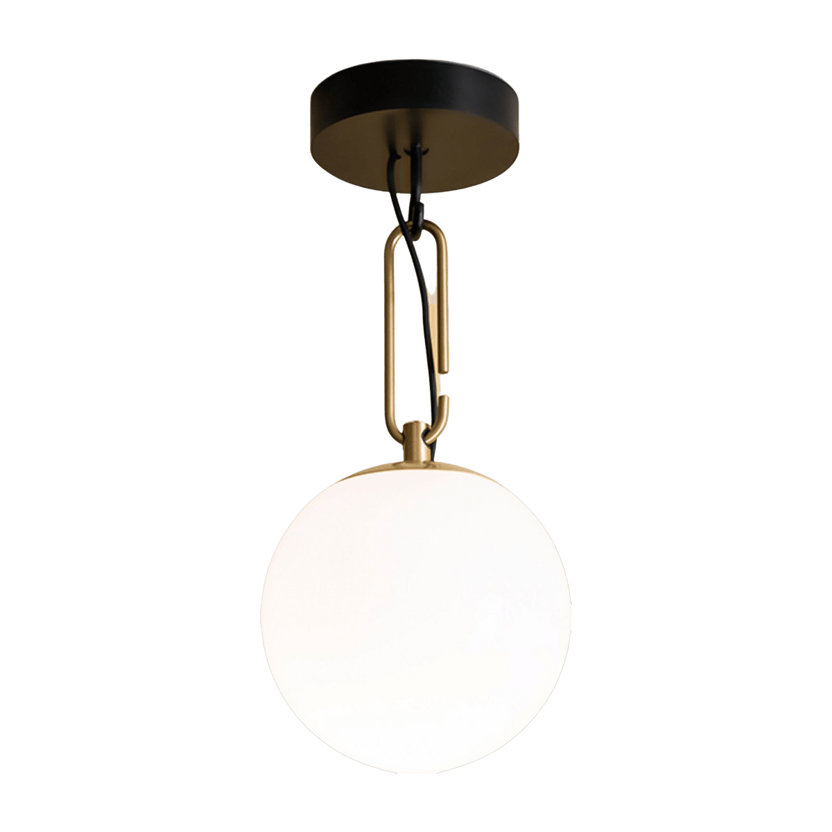 Suspension lamp in blown glass and gilded brass NH 22 - Artemide - The Cool Republic