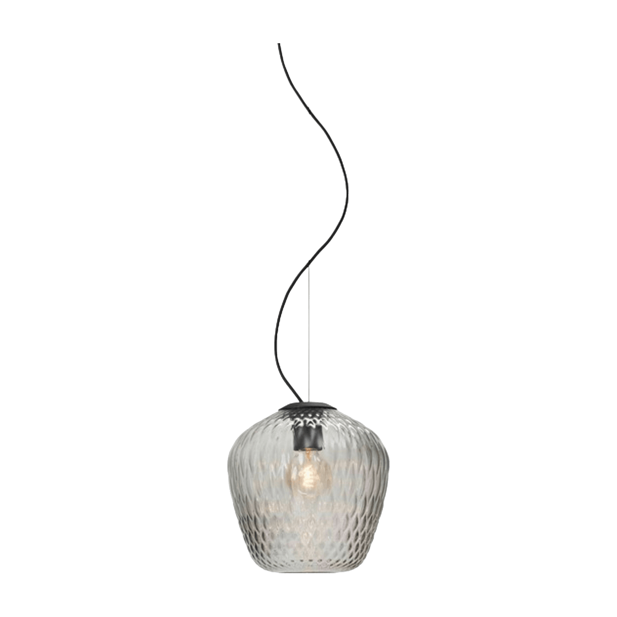 Suspension en verre soufflé gris Blown SW3 - &tradition - The Cool Republic