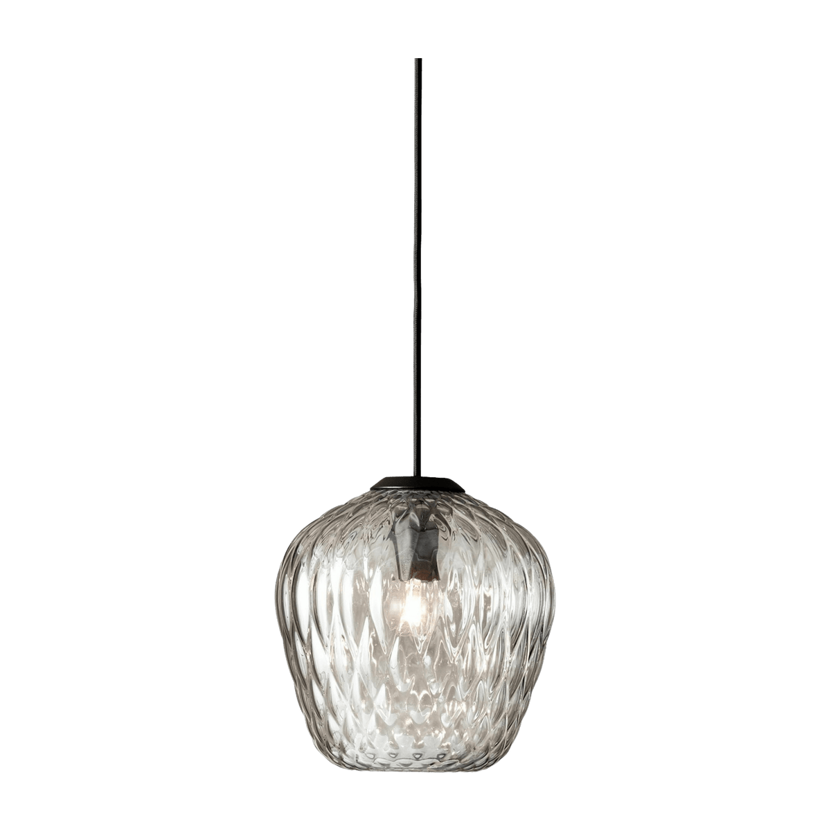 Suspension en verre soufflé gris Blown SW4 - &tradition - The Cool Republic