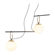 Suspension en verre soufflé NH S3 2 Arms - Artemide - The Cool Republic
