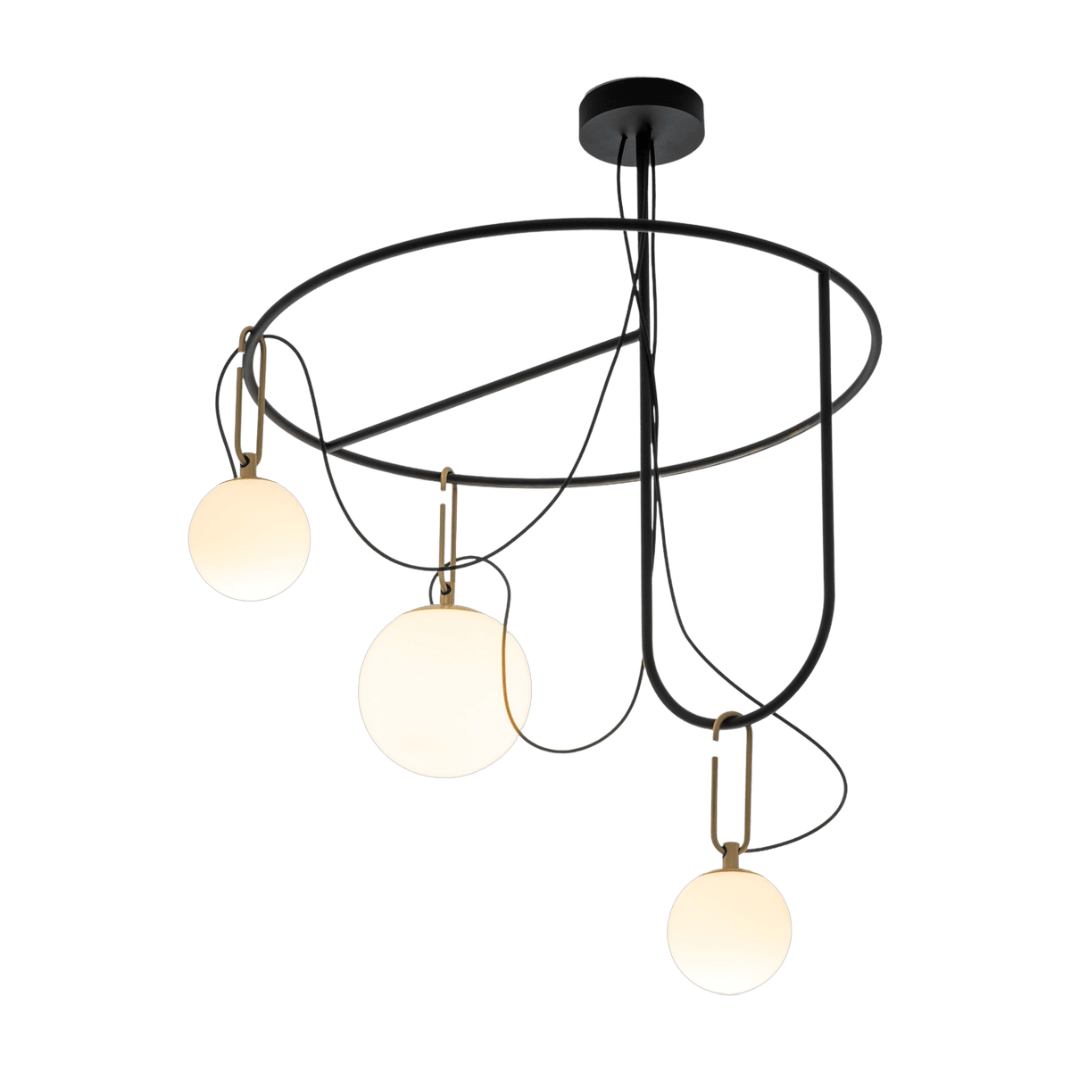 NH S4 Circular blown glass suspension - Artemide - The Cool Republic