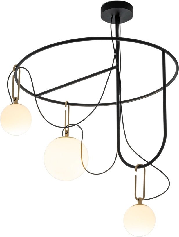 Suspension en verre soufflé NH S4 Circulaire - Artemide - The Cool Republic