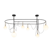 NH S5 Elliptic blown glass suspension - Artemide - The Cool Republic