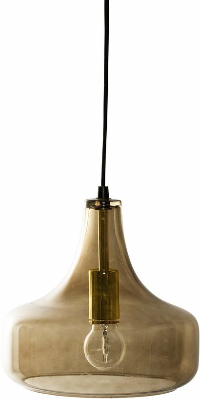 Suspension en verre teinté marron Yuser - Bloomingville - The Cool Republic