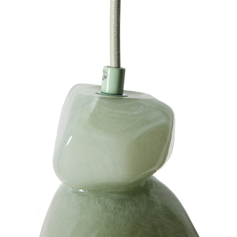 Suspension en verre tourmaline vert Gemstone - HKLIVING - The Cool Republic