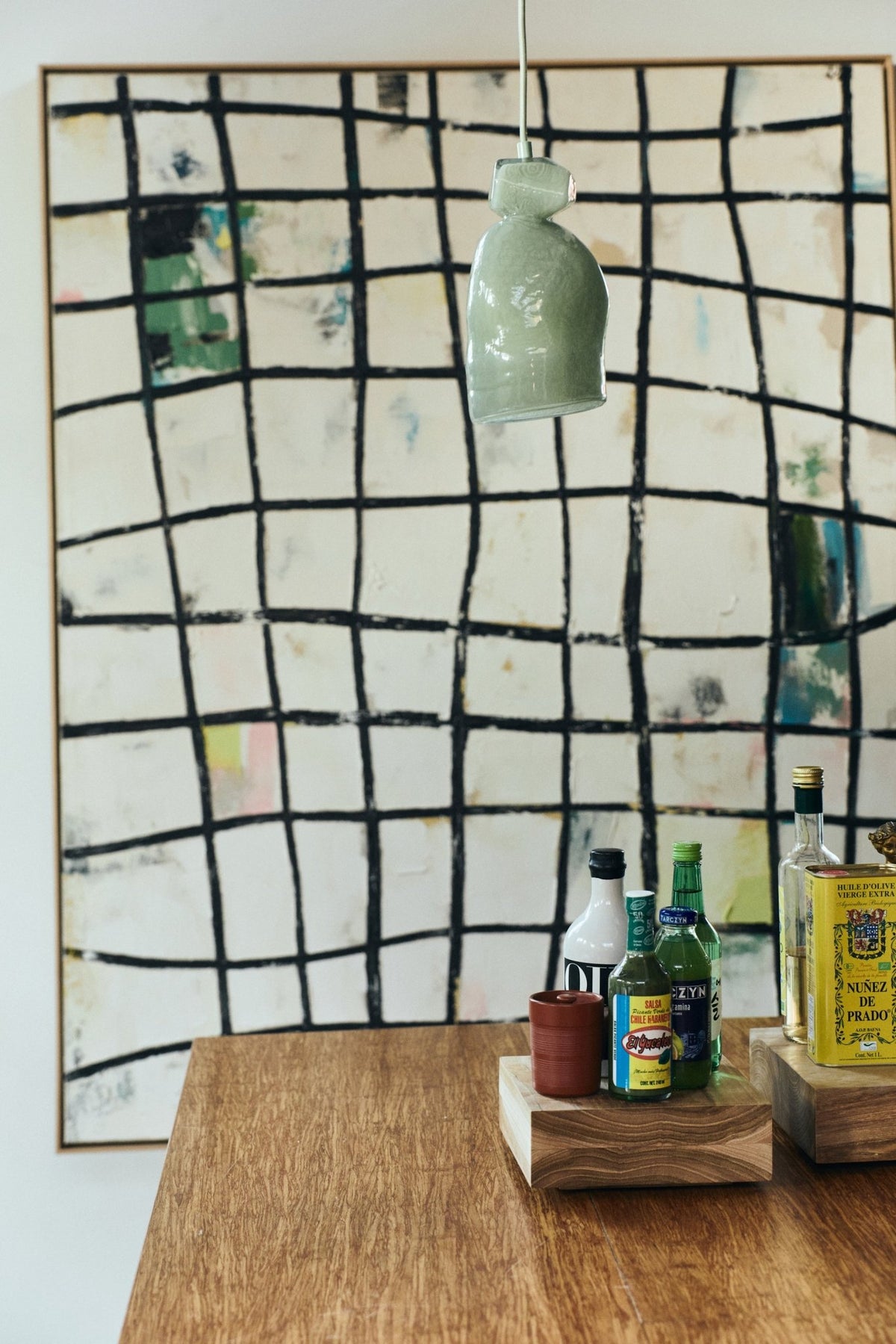 Suspension en verre tourmaline vert Gemstone - HKLIVING - The Cool Republic