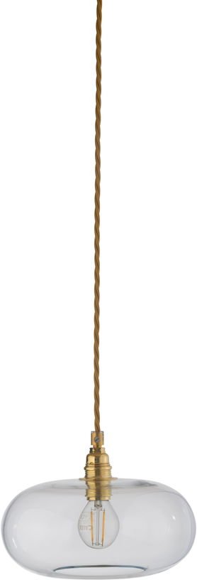 Suspension en verre transparent et détail en laiton 21 cm Horizon - Ebb & Flow - The Cool Republic