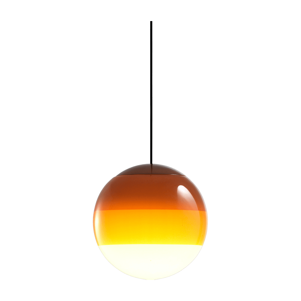 Suspension globe 13,5 cm ambre Dipping Light - Marset - The Cool Republic