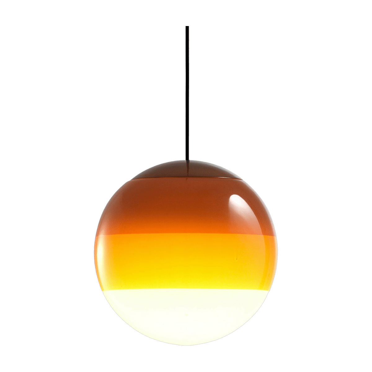 Suspension globe 20 cm ambre Dipping Light - Marset - The Cool Republic