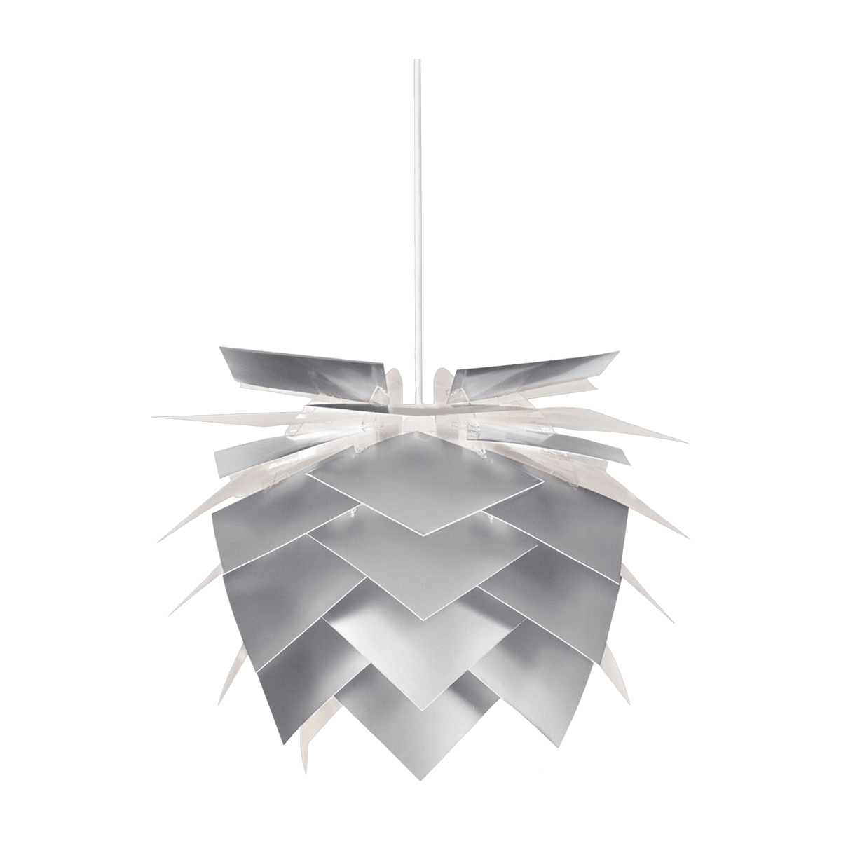 PineApple light grey metalized suspension lamp 45 cm PineApple - Dyberg Larsen - The Cool Republic