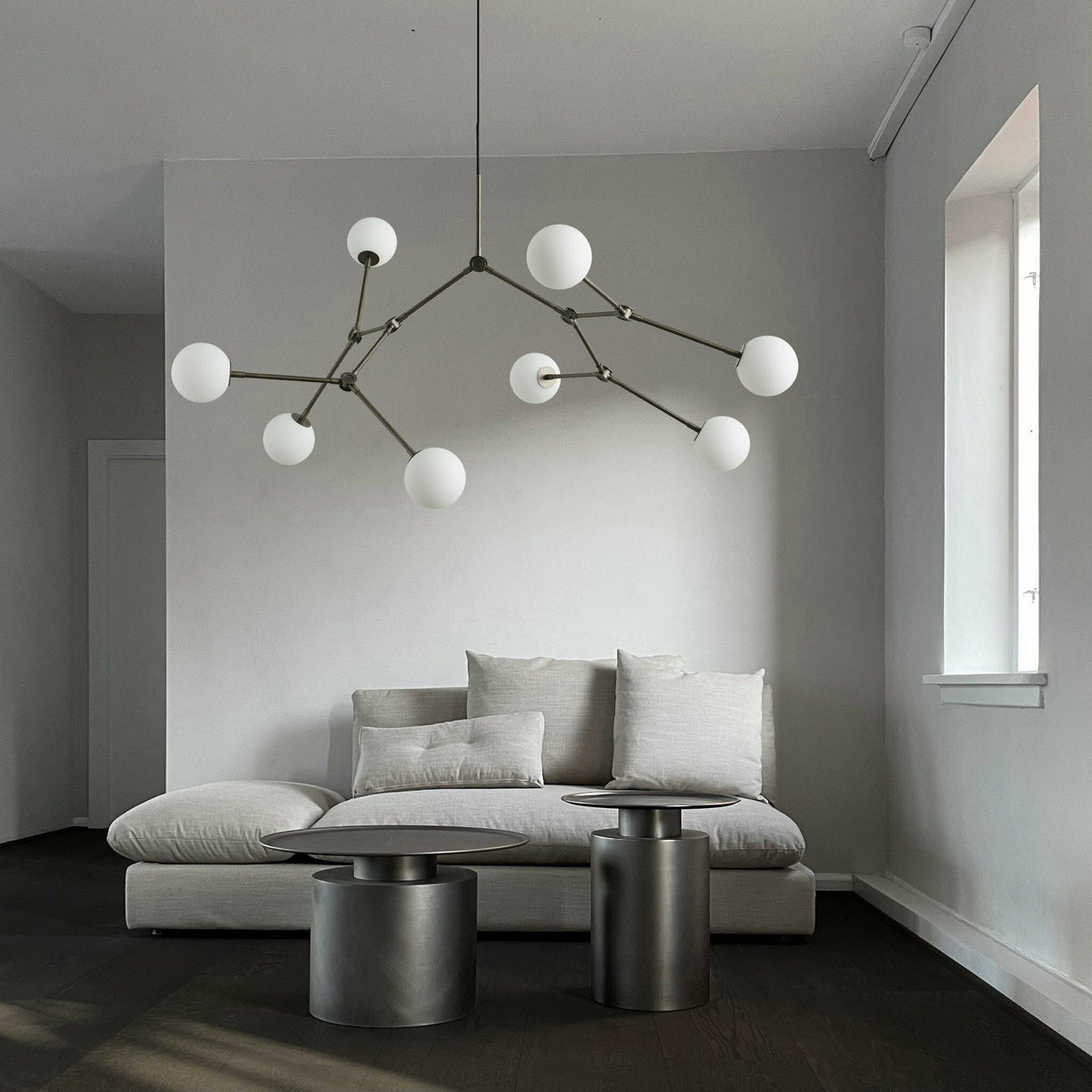 Suspension grise Drop Chandelier Bulp - 101 Copenhagen - The Cool Republic