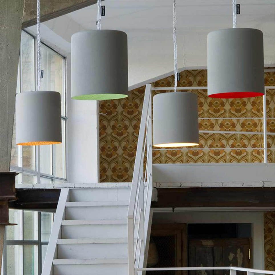 Suspension grise et blanche Bin Cemento - In-es.artdesign - The Cool Republic