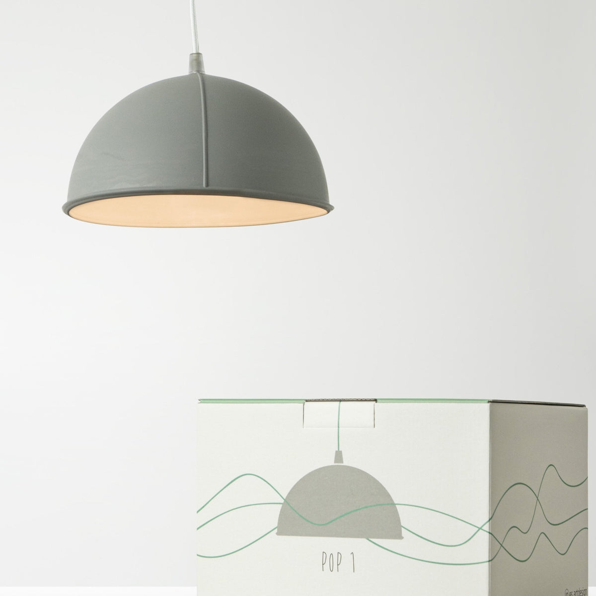 Suspension grise et blanche Pop 1 - In-es.artdesign - The Cool Republic