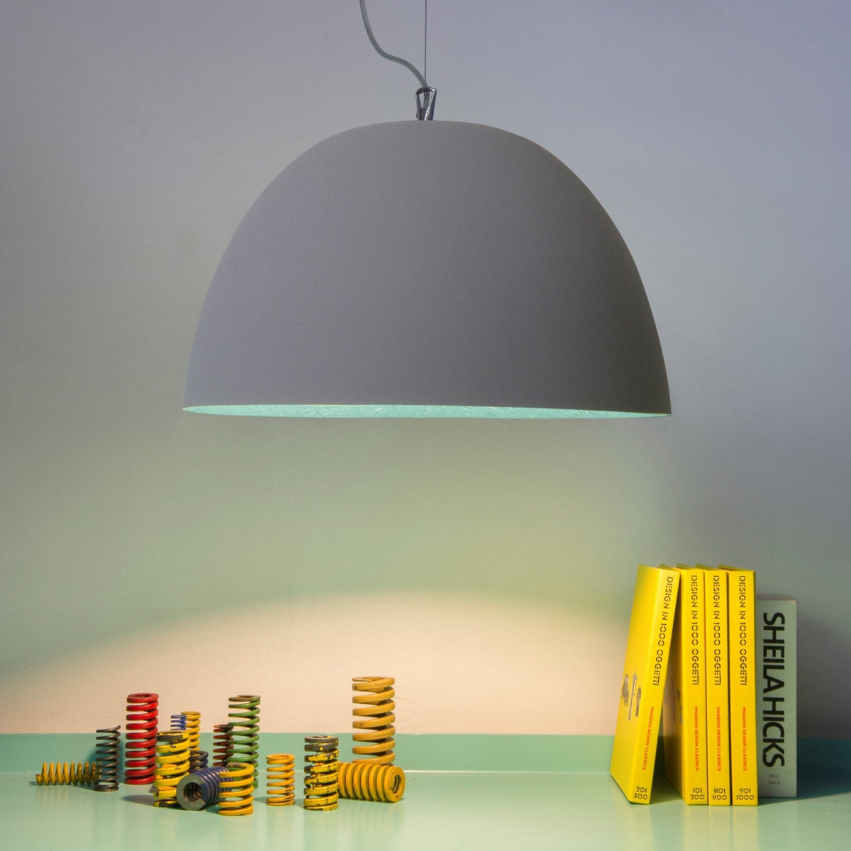 Suspension grise et dorée H20 Cemento - In-es.artdesign - The Cool Republic