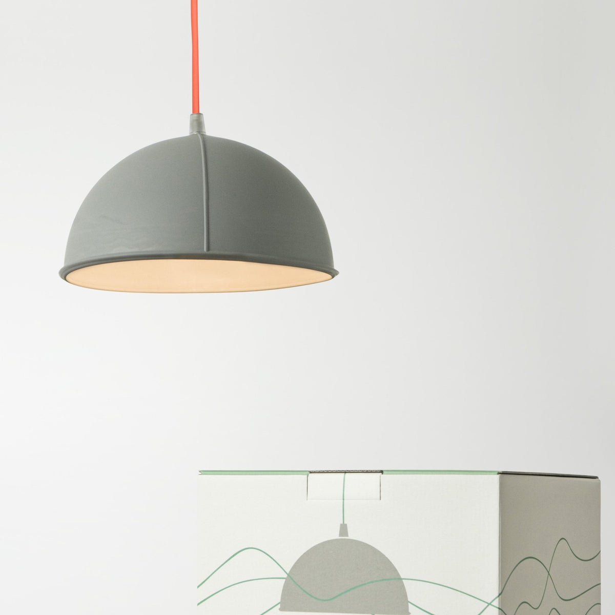 Suspension grise et orange Pop 1 - In-es.artdesign - The Cool Republic