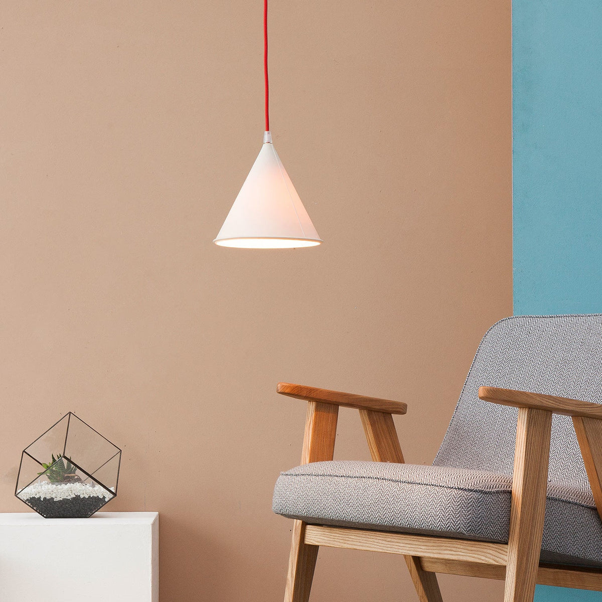 Suspension grise et orange Pop 2 - In-es.artdesign - The Cool Republic