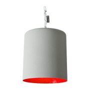 Suspension grise et rouge Bin Cemento - In-es.artdesign - The Cool Republic