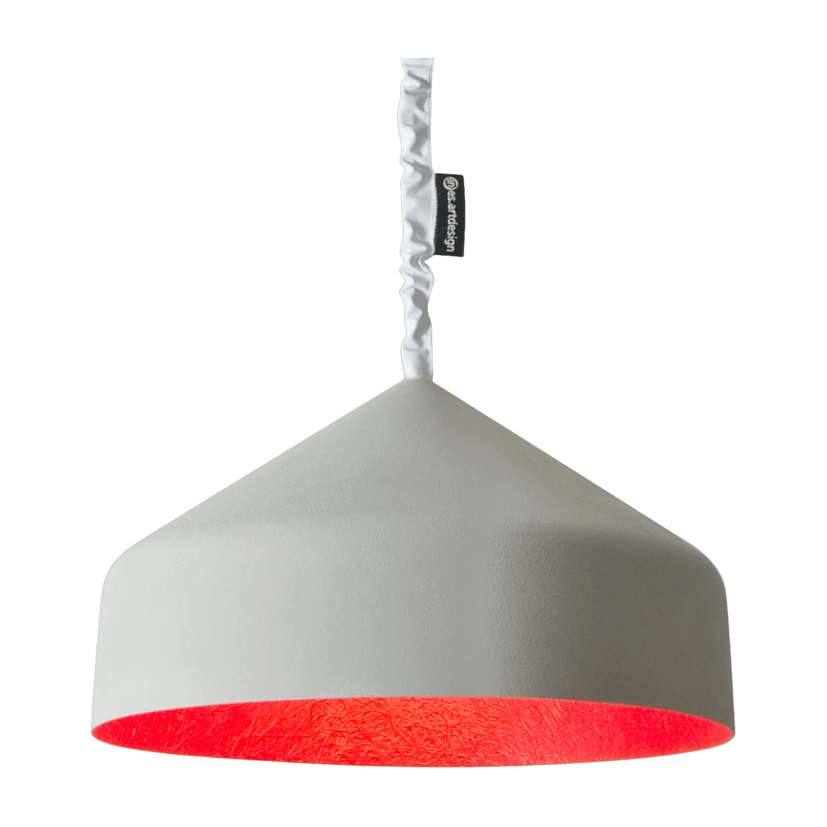 Suspension grise et rouge Cyrus Cemento - In-es.artdesign - The Cool Republic