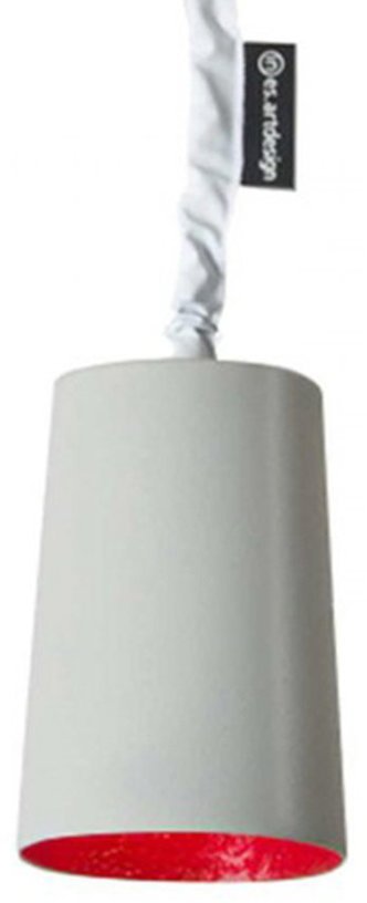 Suspension grise et rouge Paint Cemento - In - es.artdesign - The Cool Republic