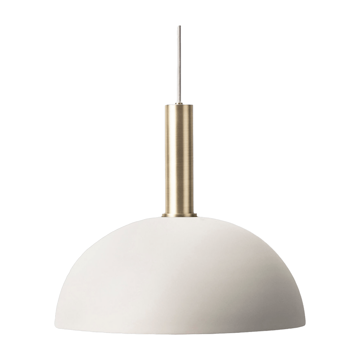 Suspension grise socket high doré Dome Collect - Ferm Living - The Cool Republic