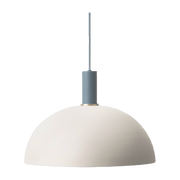 Suspension grise socket low bleu Dome Collect - Ferm Living - The Cool Republic