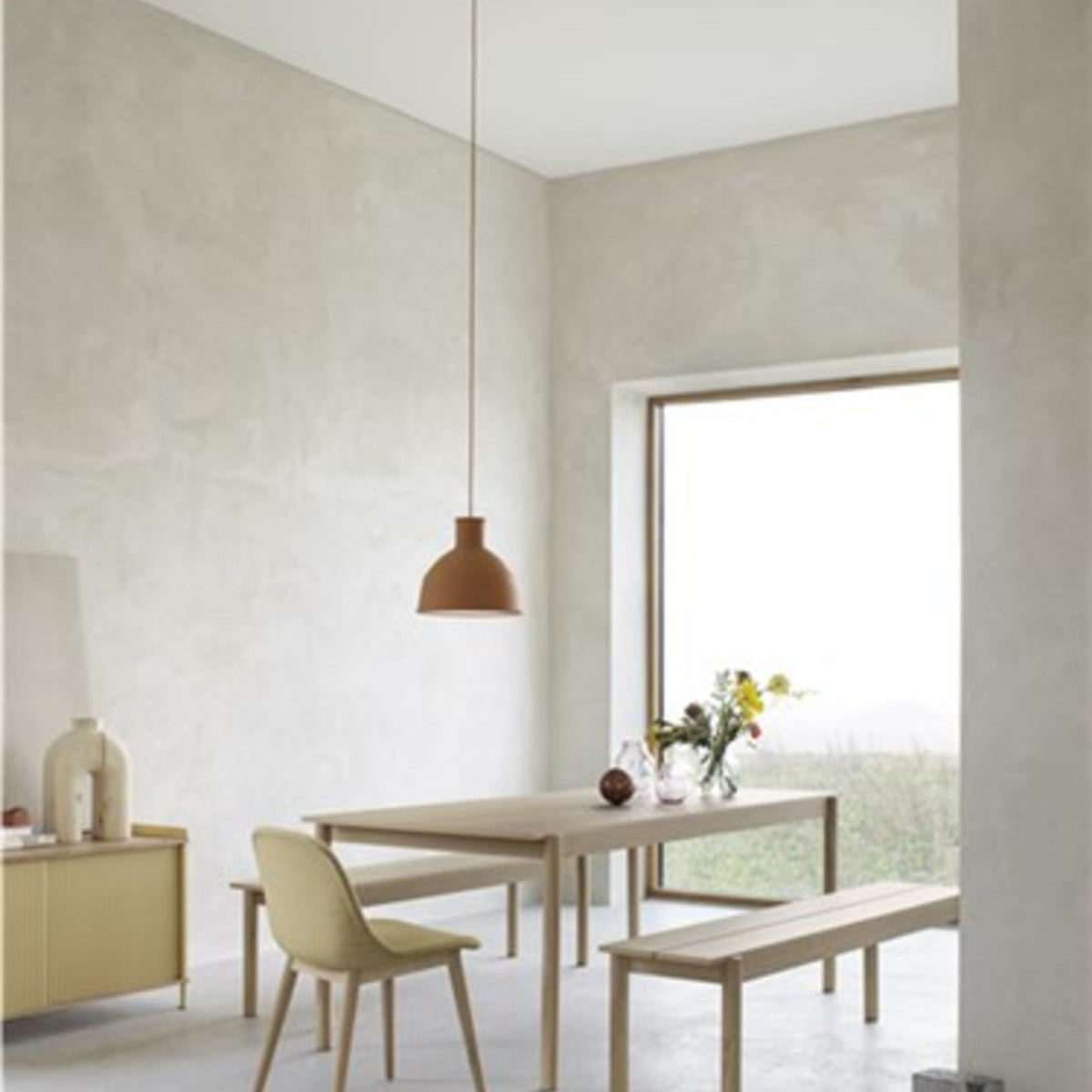 Suspension jaune moutarde Unfold - Muuto - The Cool Republic