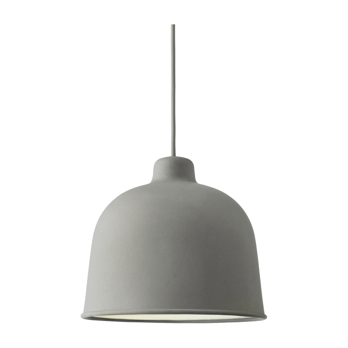 Suspension LED en fibre de bambou gris Grain - Muuto - The Cool Republic
