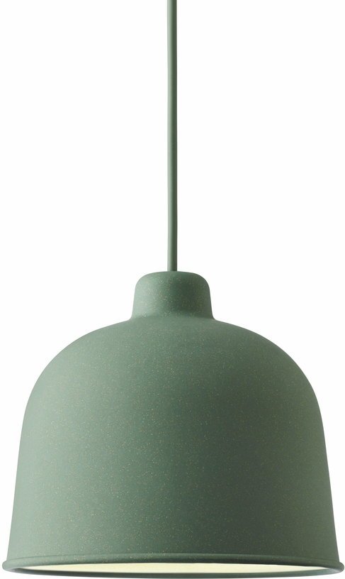 Suspension LED en fibre de bambou vert Grain - Muuto - The Cool Republic